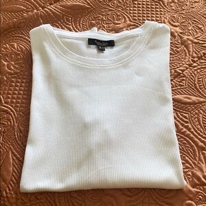 Massimo Dutti White Short Sleeve Tee